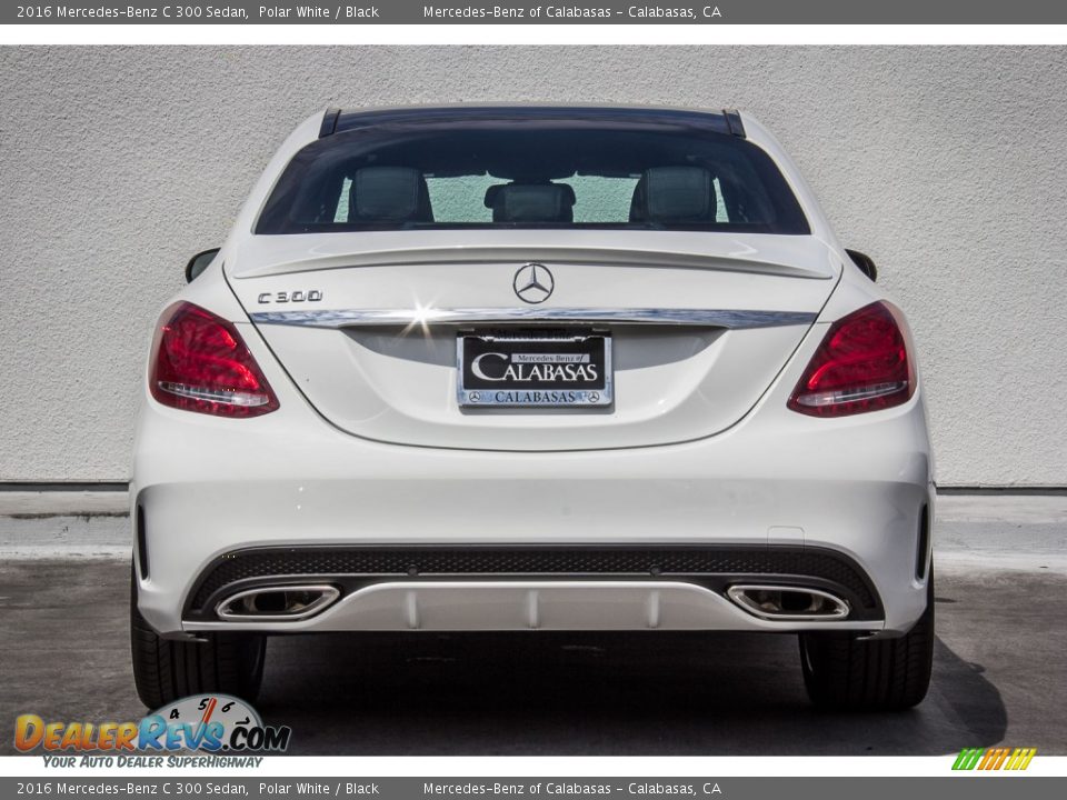 2016 Mercedes-Benz C 300 Sedan Polar White / Black Photo #4