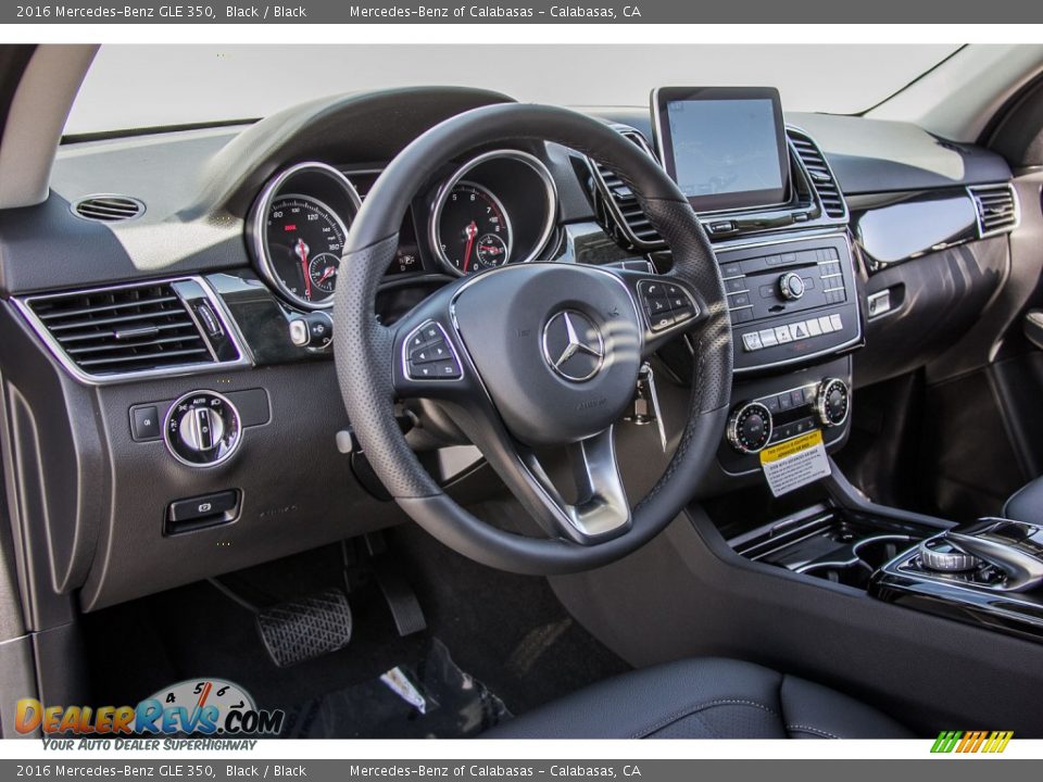 2016 Mercedes-Benz GLE 350 Black / Black Photo #6