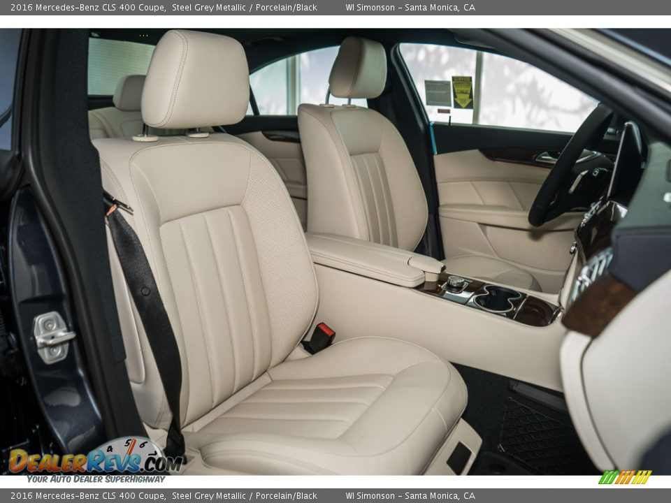 Porcelain/Black Interior - 2016 Mercedes-Benz CLS 400 Coupe Photo #2