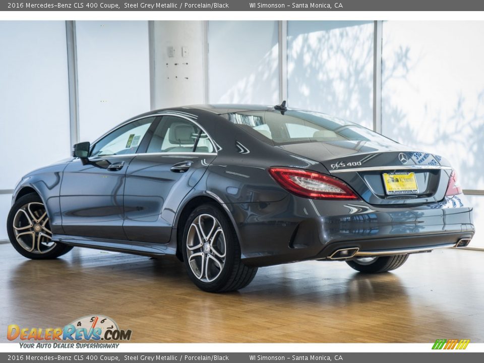 2016 Mercedes-Benz CLS 400 Coupe Steel Grey Metallic / Porcelain/Black Photo #3