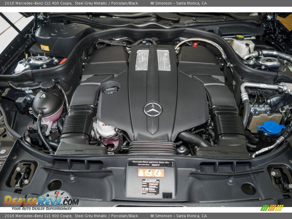 2016 Mercedes-Benz CLS 400 Coupe 3.0 Liter DI Twin-Turbocharged DOHC 24-Valve VVT V6 Engine Photo #9