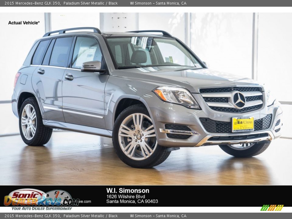 2015 Mercedes-Benz GLK 350 Paladium Silver Metallic / Black Photo #1