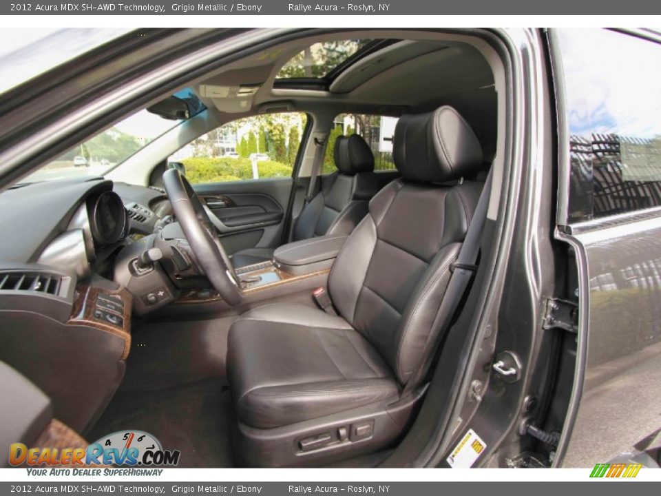 2012 Acura MDX SH-AWD Technology Grigio Metallic / Ebony Photo #8