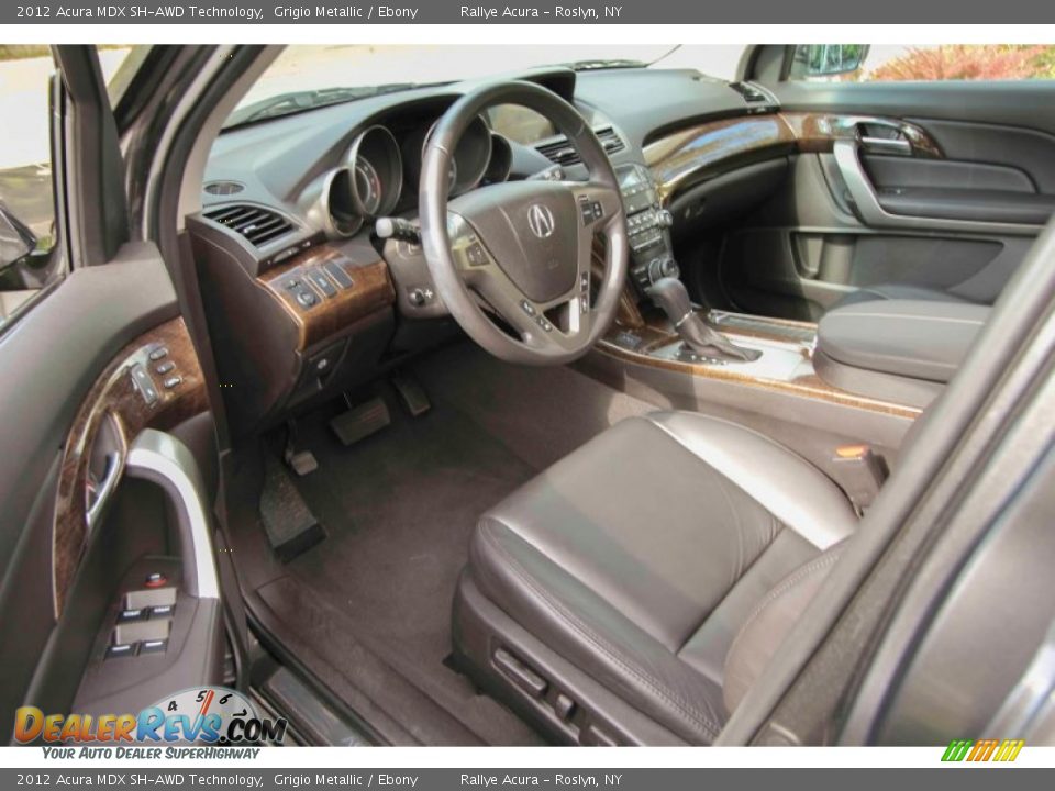 2012 Acura MDX SH-AWD Technology Grigio Metallic / Ebony Photo #9