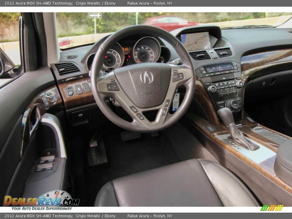 2012 Acura MDX SH-AWD Technology Grigio Metallic / Ebony Photo #10