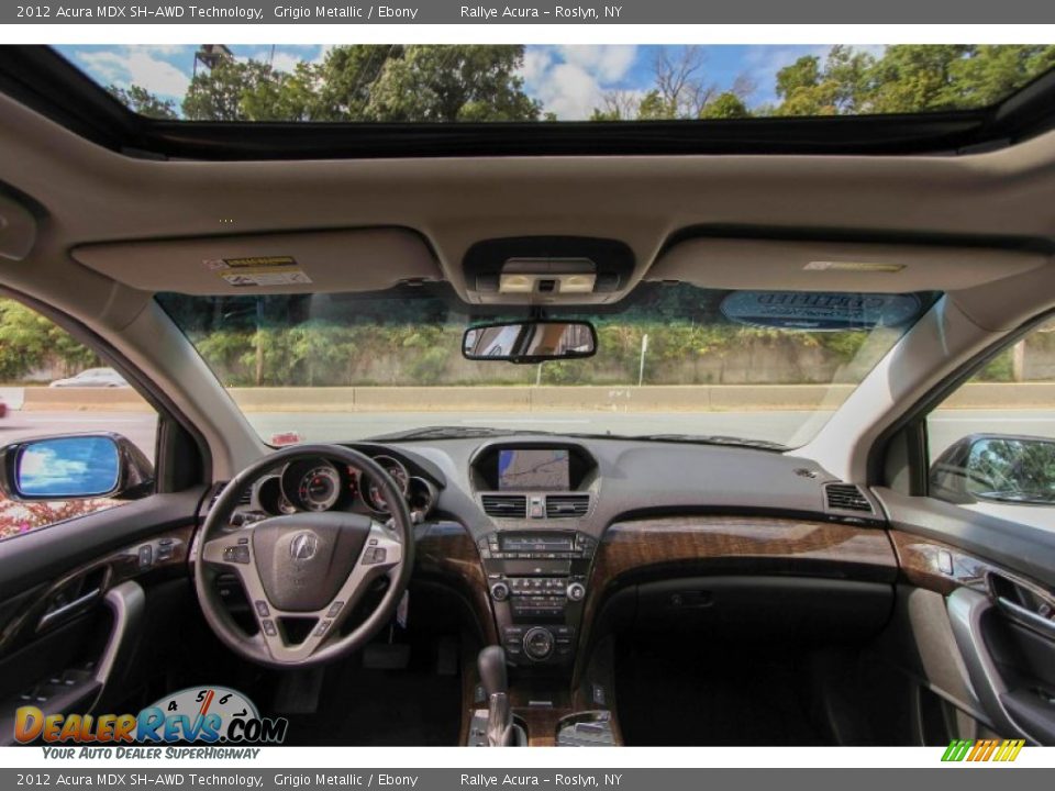2012 Acura MDX SH-AWD Technology Grigio Metallic / Ebony Photo #11