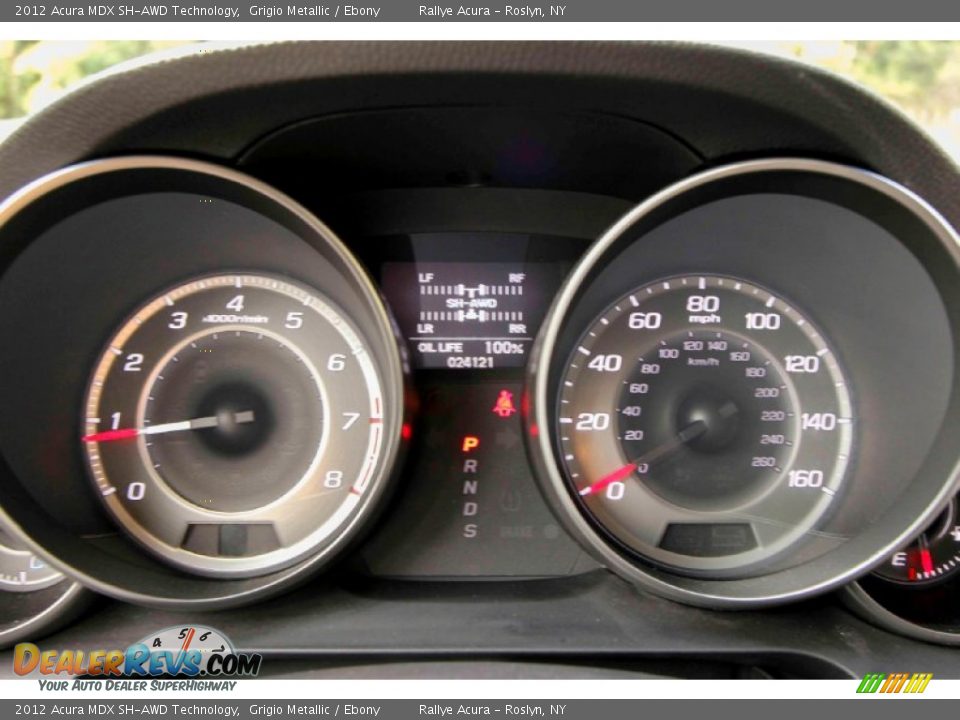 2012 Acura MDX SH-AWD Technology Grigio Metallic / Ebony Photo #17