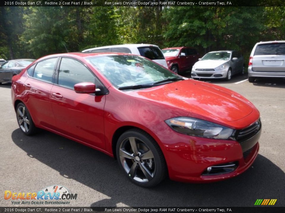 2016 Dodge Dart GT Redline 2 Coat Pearl / Black Photo #12