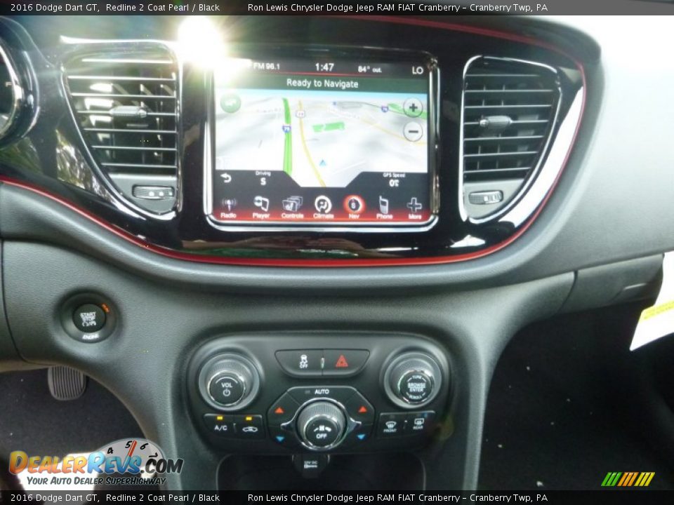 2016 Dodge Dart GT Redline 2 Coat Pearl / Black Photo #16