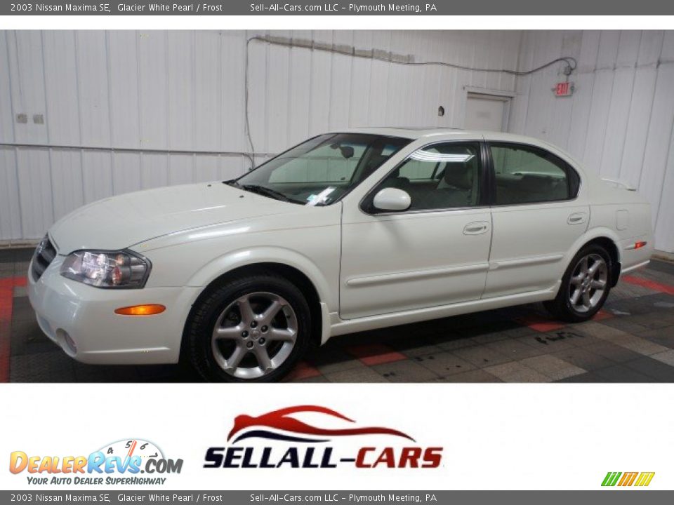 2003 Nissan Maxima SE Glacier White Pearl / Frost Photo #1