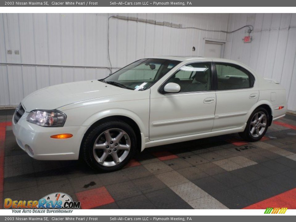 2003 Nissan Maxima SE Glacier White Pearl / Frost Photo #2