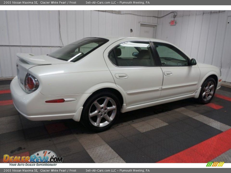 2003 Nissan Maxima SE Glacier White Pearl / Frost Photo #7