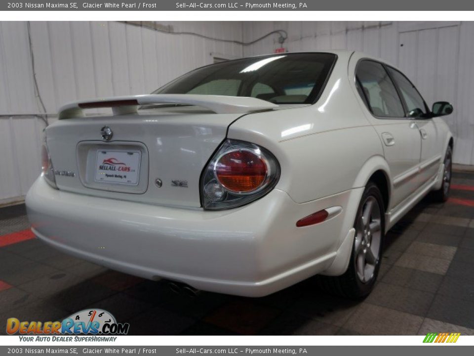2003 Nissan Maxima SE Glacier White Pearl / Frost Photo #8