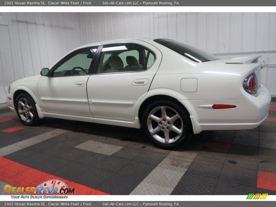 2003 Nissan Maxima SE Glacier White Pearl / Frost Photo #11