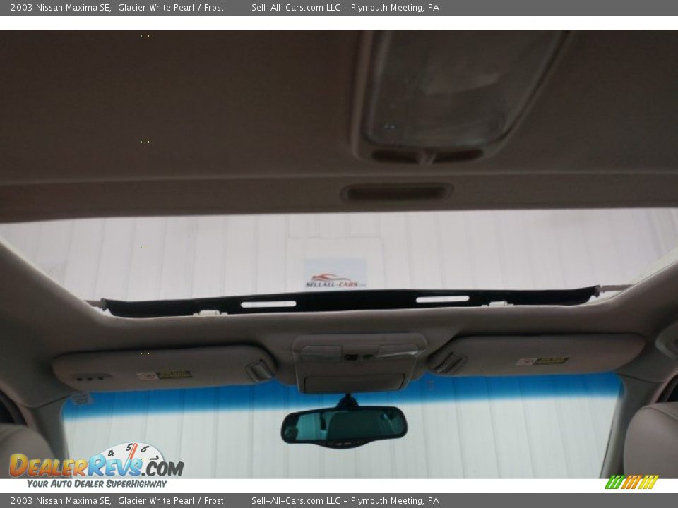 2003 Nissan Maxima SE Glacier White Pearl / Frost Photo #22