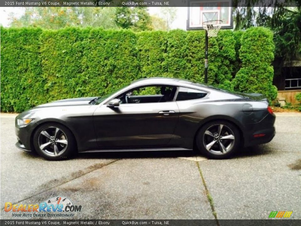 2015 Ford Mustang V6 Coupe Magnetic Metallic / Ebony Photo #1