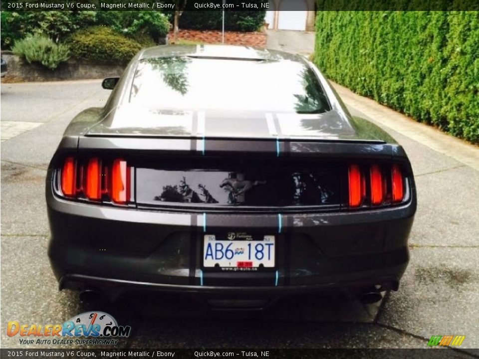 2015 Ford Mustang V6 Coupe Magnetic Metallic / Ebony Photo #5