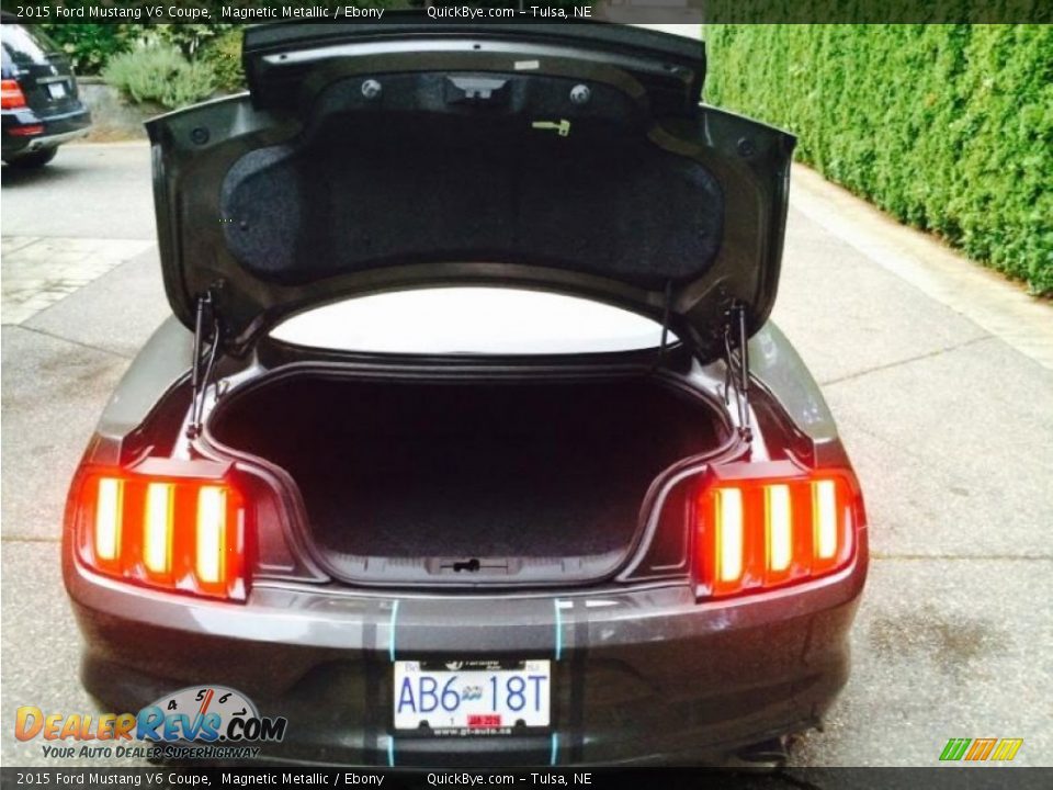 2015 Ford Mustang V6 Coupe Magnetic Metallic / Ebony Photo #6