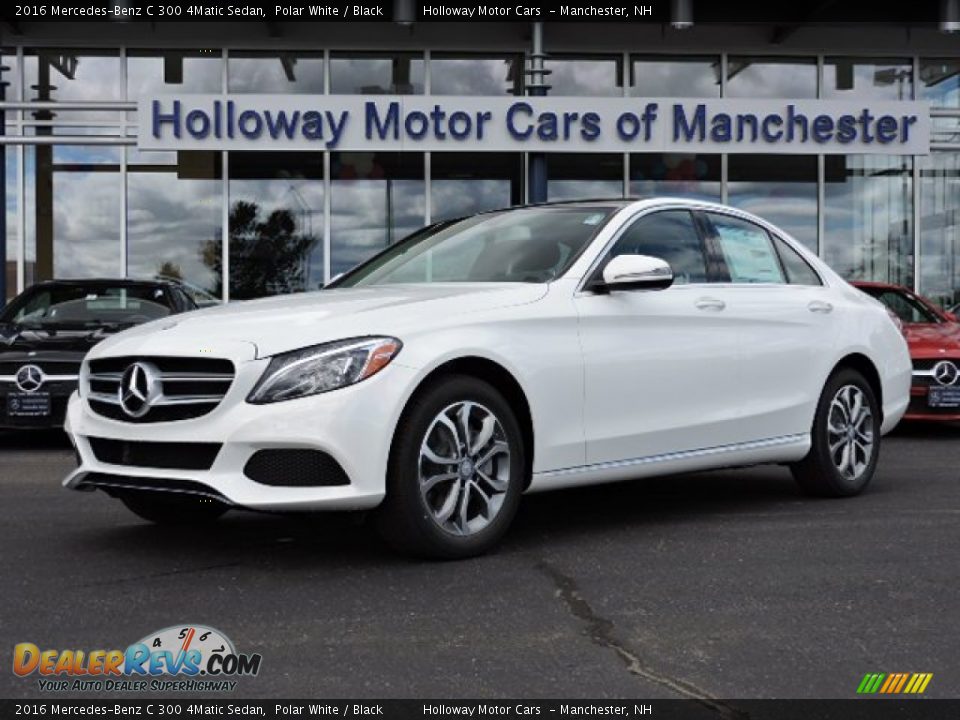 2016 Mercedes-Benz C 300 4Matic Sedan Polar White / Black Photo #1