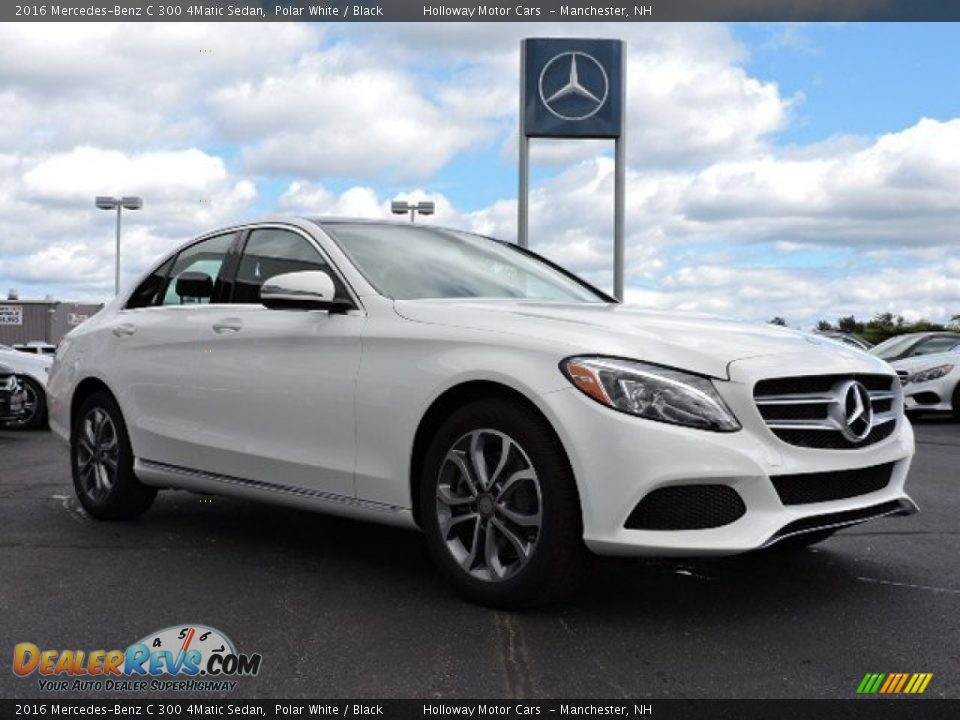 2016 Mercedes-Benz C 300 4Matic Sedan Polar White / Black Photo #3