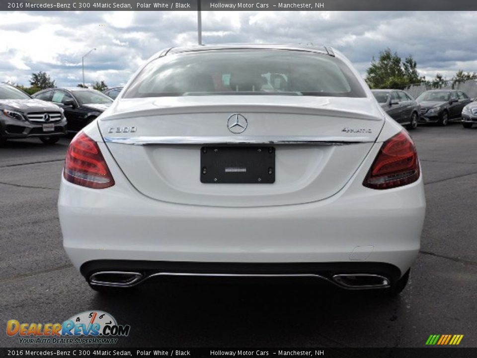 2016 Mercedes-Benz C 300 4Matic Sedan Polar White / Black Photo #4