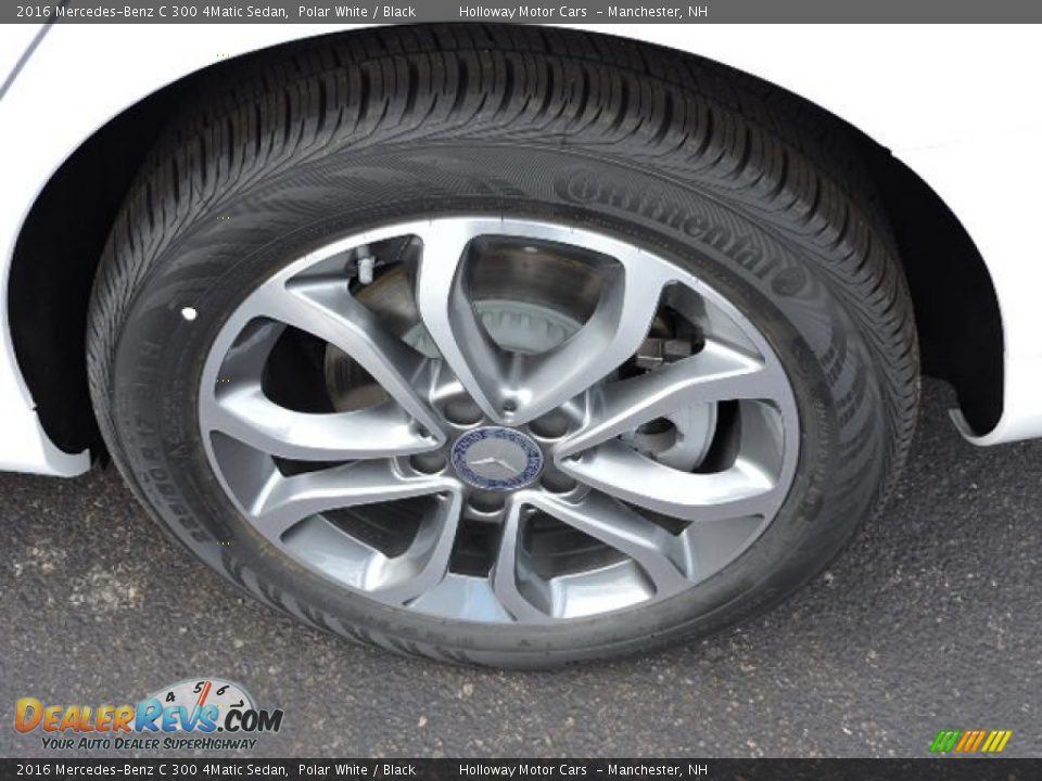2016 Mercedes-Benz C 300 4Matic Sedan Polar White / Black Photo #5