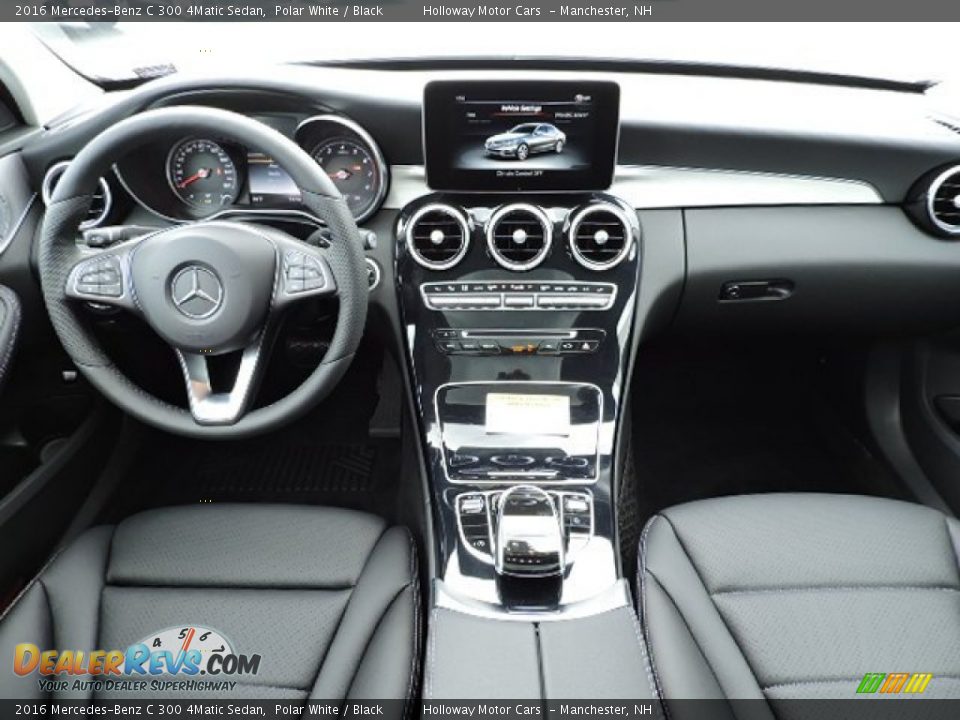 Black Interior - 2016 Mercedes-Benz C 300 4Matic Sedan Photo #6
