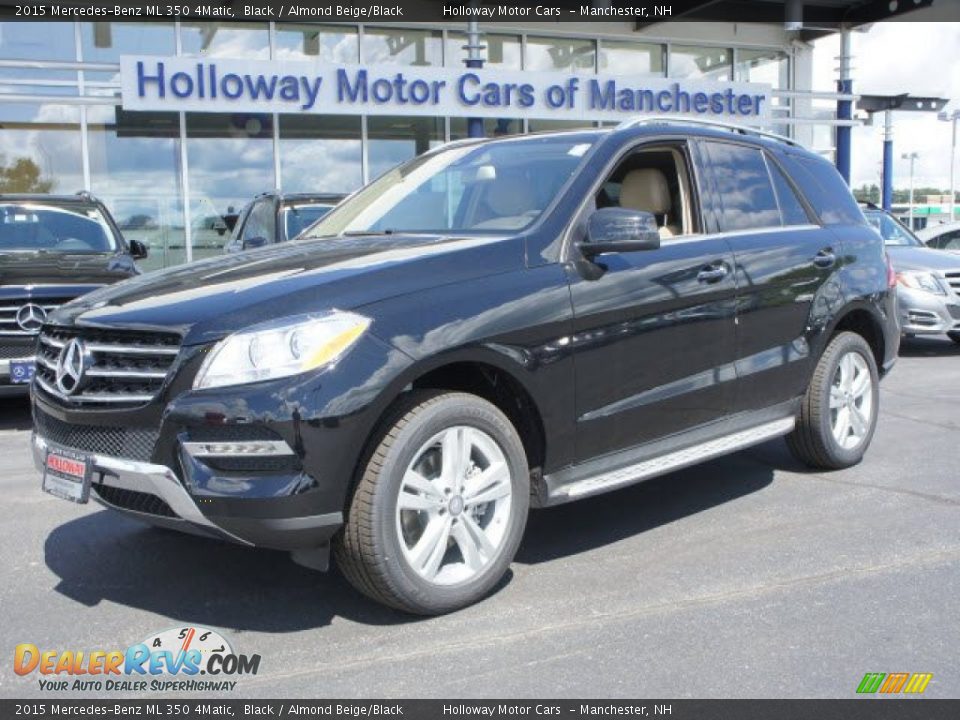 2015 Mercedes-Benz ML 350 4Matic Black / Almond Beige/Black Photo #1