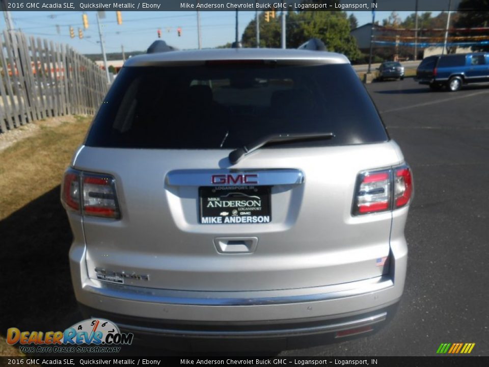 2016 GMC Acadia SLE Quicksilver Metallic / Ebony Photo #6