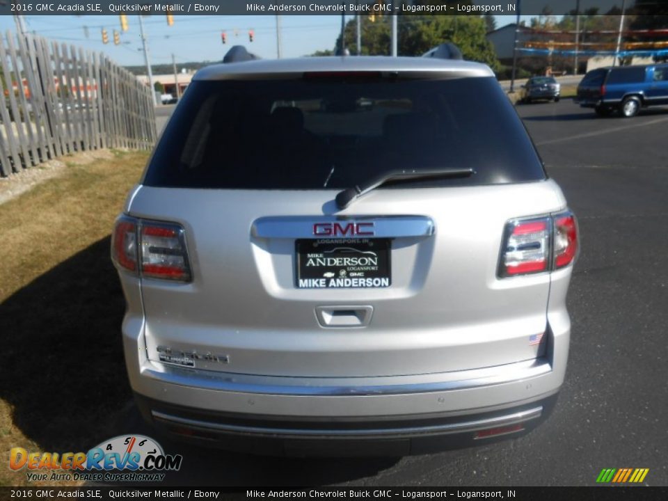 2016 GMC Acadia SLE Quicksilver Metallic / Ebony Photo #7