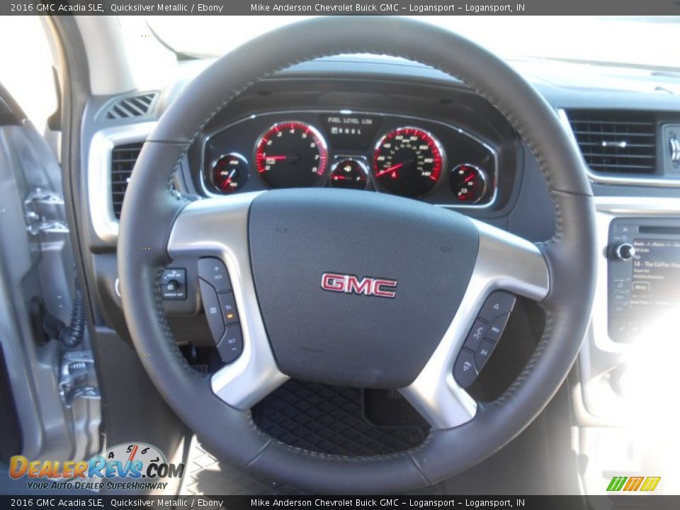 2016 GMC Acadia SLE Quicksilver Metallic / Ebony Photo #14