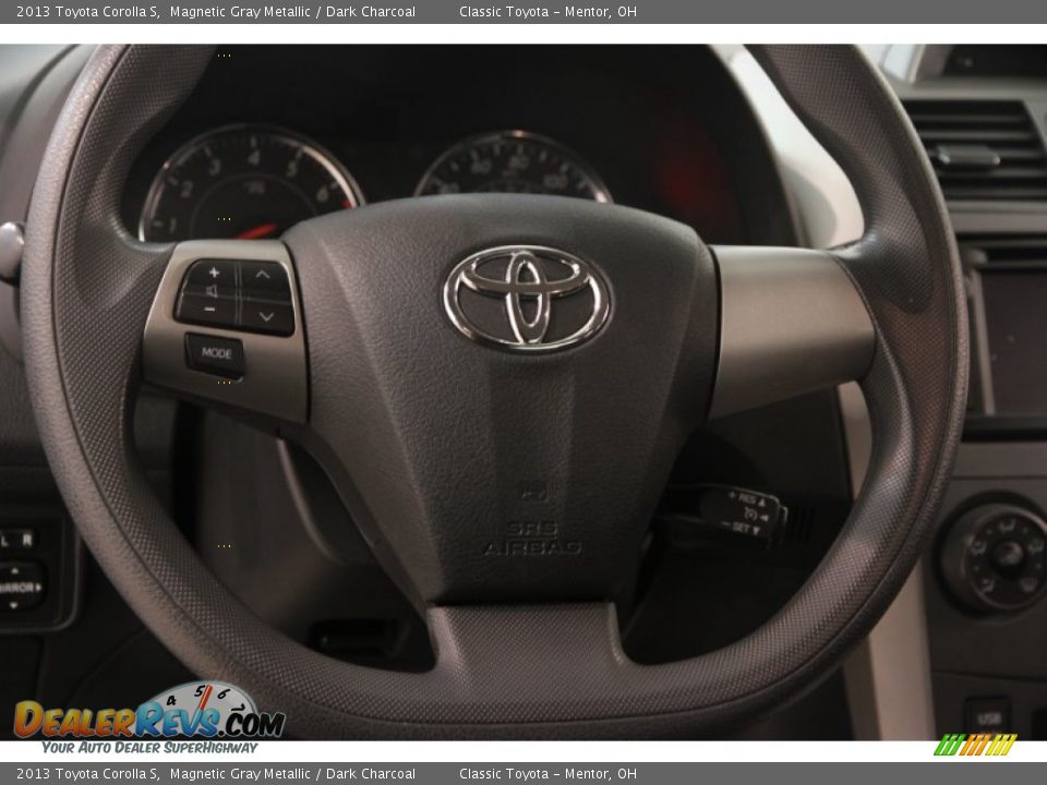 2013 Toyota Corolla S Magnetic Gray Metallic / Dark Charcoal Photo #6
