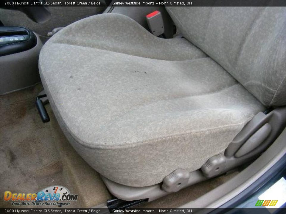 2000 Hyundai Elantra GLS Sedan Forest Green / Beige Photo #10