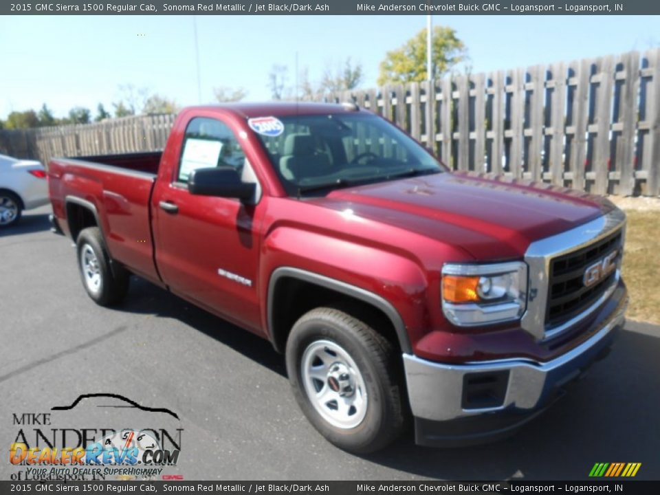 2015 GMC Sierra 1500 Regular Cab Sonoma Red Metallic / Jet Black/Dark Ash Photo #1
