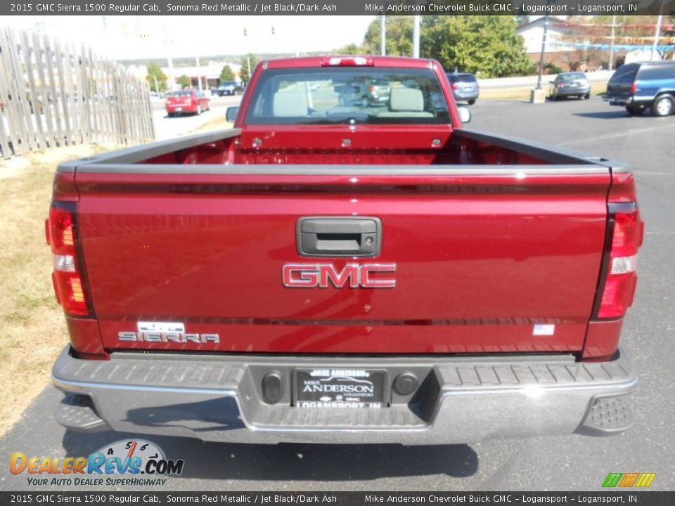 2015 GMC Sierra 1500 Regular Cab Sonoma Red Metallic / Jet Black/Dark Ash Photo #4