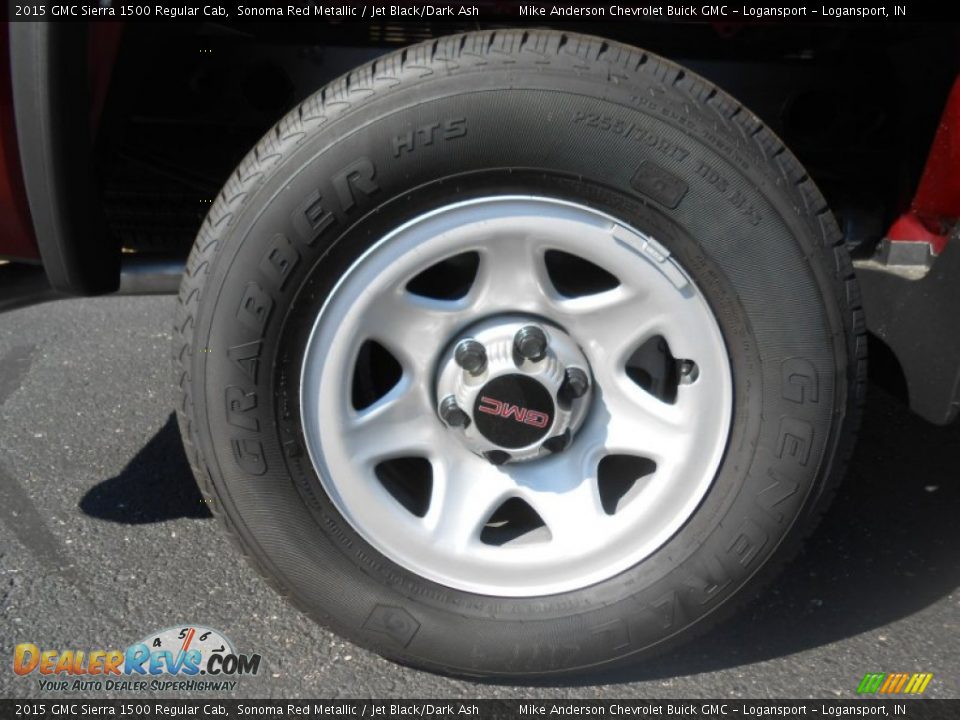 2015 GMC Sierra 1500 Regular Cab Sonoma Red Metallic / Jet Black/Dark Ash Photo #5