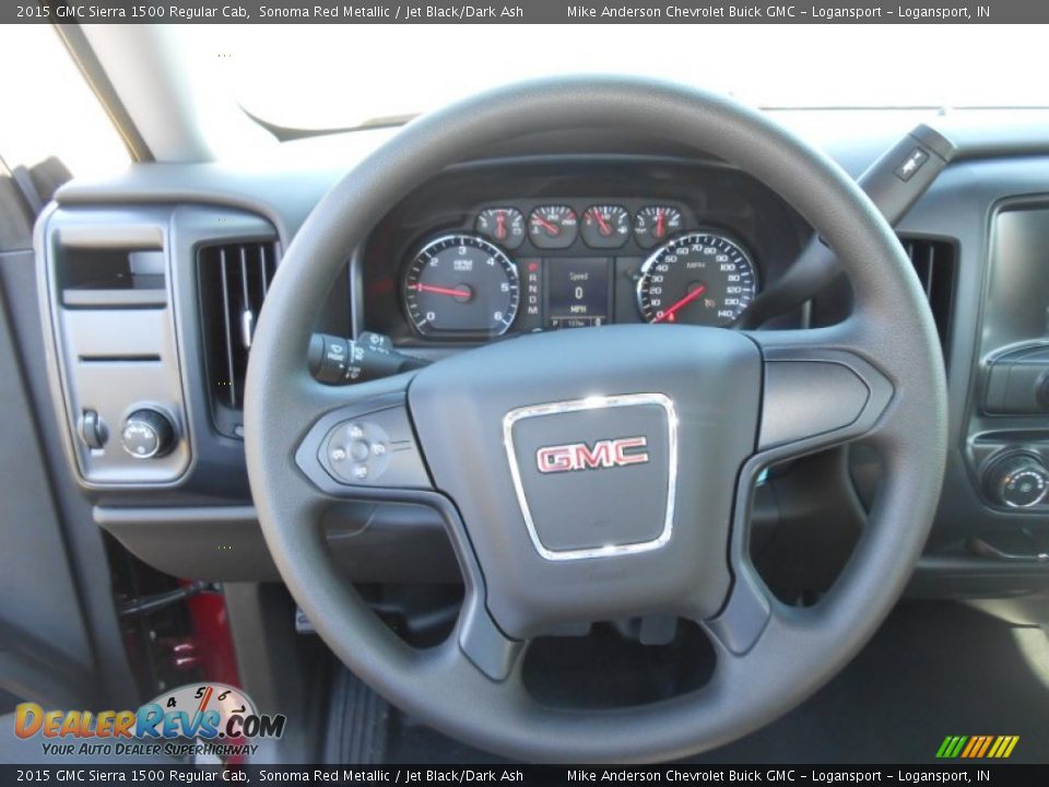 2015 GMC Sierra 1500 Regular Cab Sonoma Red Metallic / Jet Black/Dark Ash Photo #10