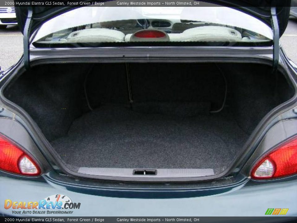 2000 Hyundai Elantra GLS Sedan Forest Green / Beige Photo #20