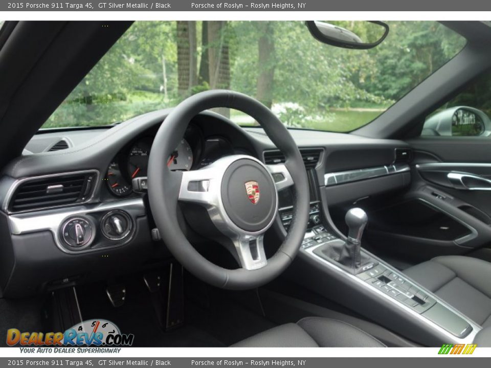 Black Interior - 2015 Porsche 911 Targa 4S Photo #12