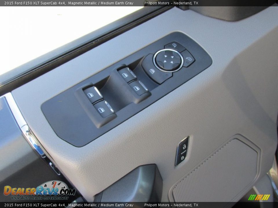 2015 Ford F150 XLT SuperCab 4x4 Magnetic Metallic / Medium Earth Gray Photo #23