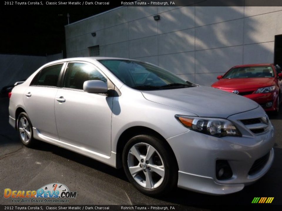 2012 Toyota Corolla S Classic Silver Metallic / Dark Charcoal Photo #1