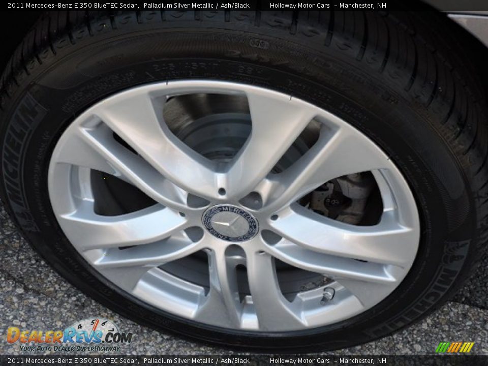 2011 Mercedes-Benz E 350 BlueTEC Sedan Palladium Silver Metallic / Ash/Black Photo #5