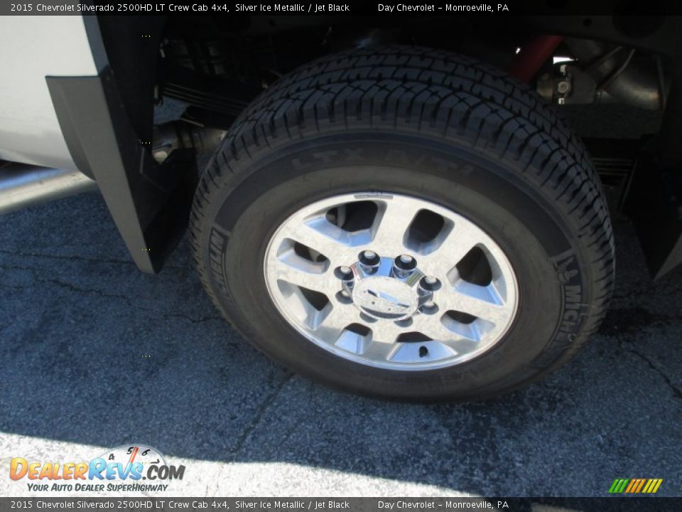 2015 Chevrolet Silverado 2500HD LT Crew Cab 4x4 Silver Ice Metallic / Jet Black Photo #3