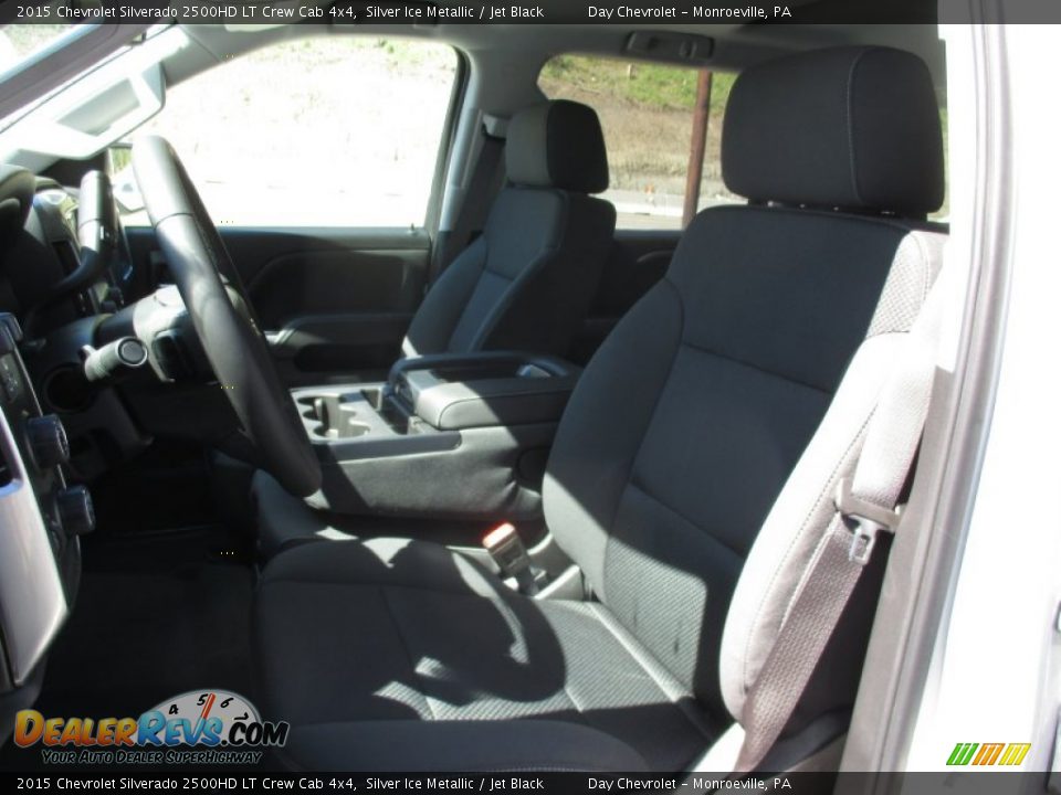 2015 Chevrolet Silverado 2500HD LT Crew Cab 4x4 Silver Ice Metallic / Jet Black Photo #12