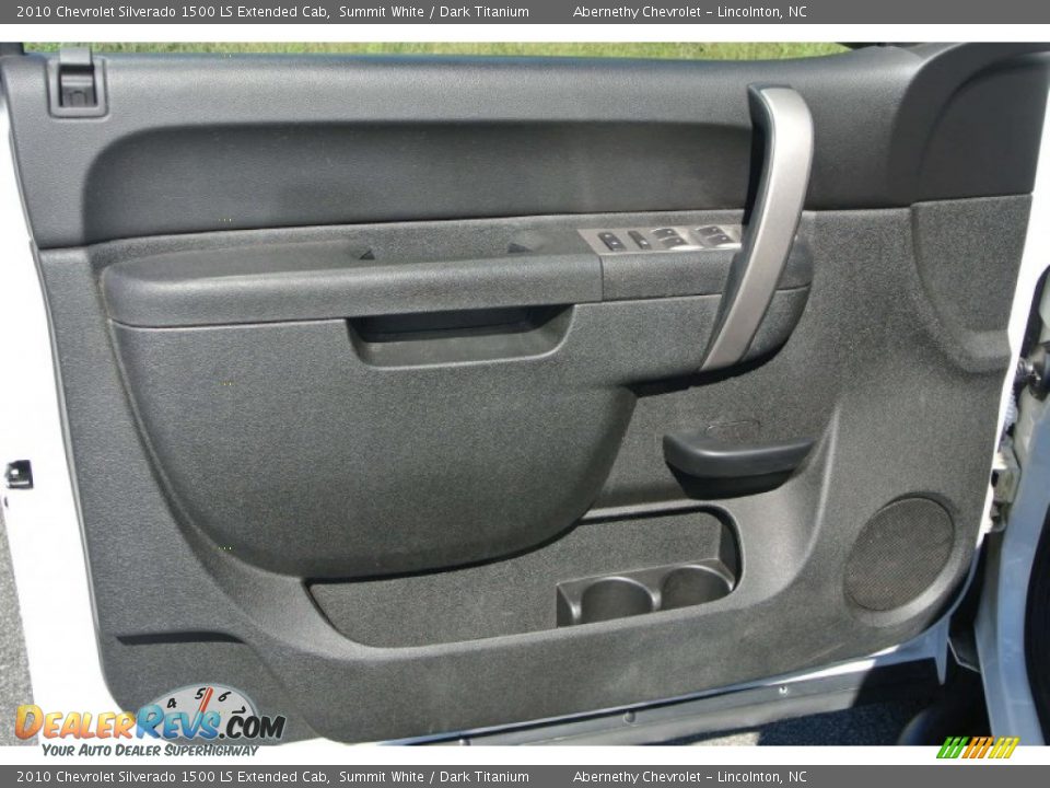 2010 Chevrolet Silverado 1500 LS Extended Cab Summit White / Dark Titanium Photo #8
