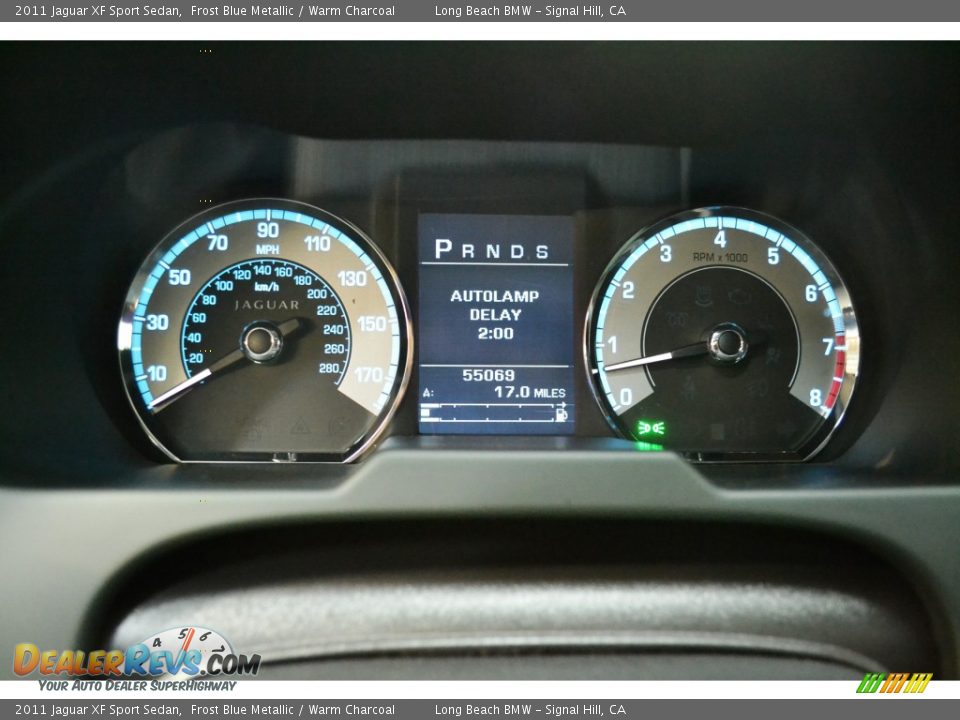 2011 Jaguar XF Sport Sedan Frost Blue Metallic / Warm Charcoal Photo #24