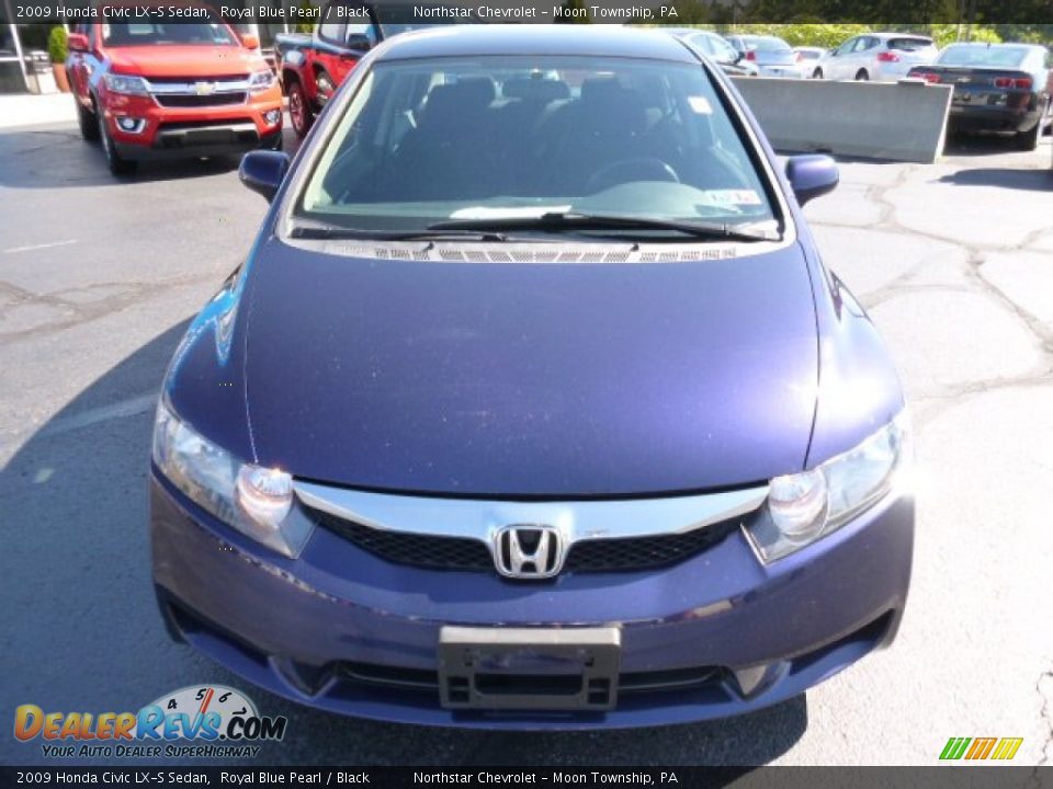 2009 Honda Civic LX-S Sedan Royal Blue Pearl / Black Photo #8