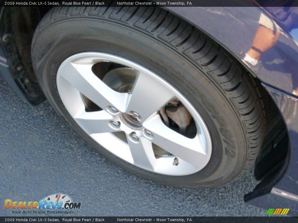 2009 Honda Civic LX-S Sedan Royal Blue Pearl / Black Photo #9