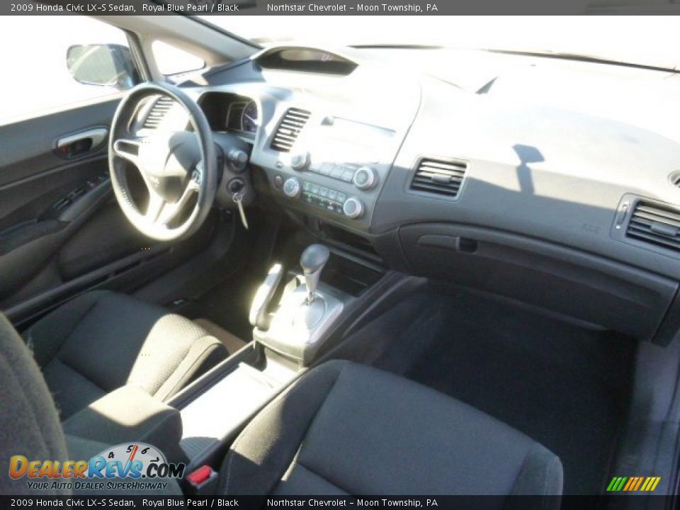 2009 Honda Civic LX-S Sedan Royal Blue Pearl / Black Photo #11