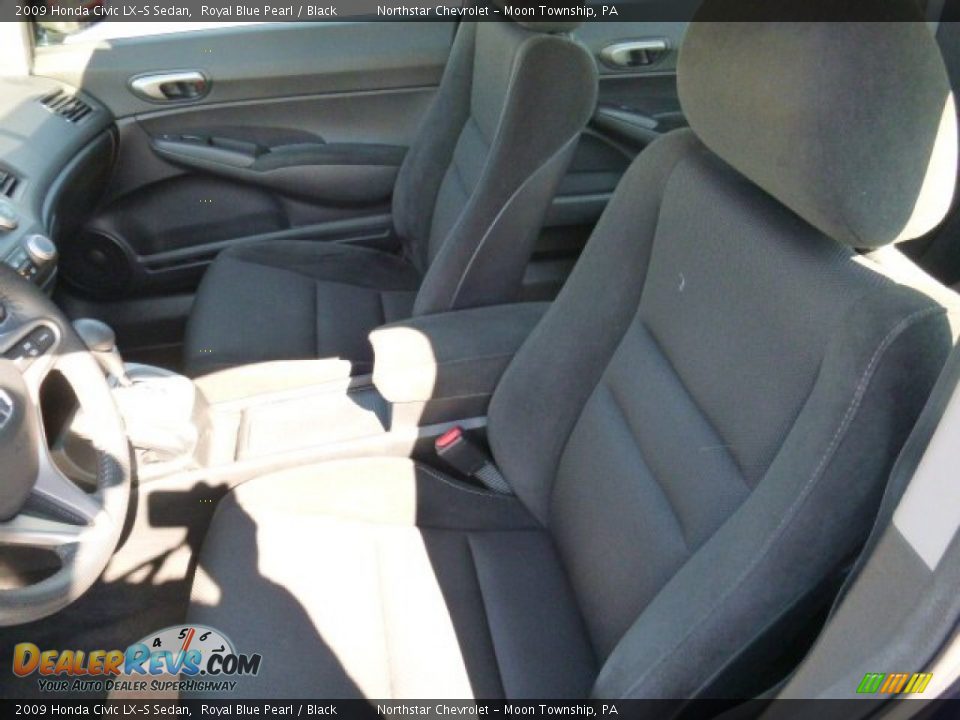 2009 Honda Civic LX-S Sedan Royal Blue Pearl / Black Photo #14
